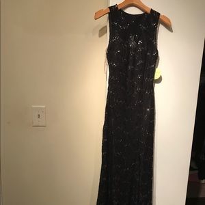 Black elegant dress with sparkles